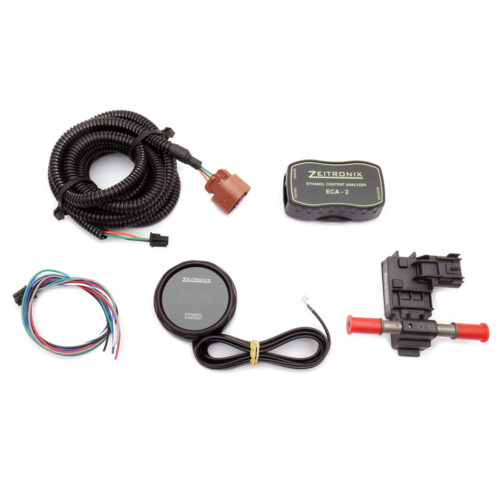 ECA-2KitRedWRX.jpg Zeitronix Plug and Play ECA 2 Ethanol Content Analyzer Kit w/Red Gauge - Subaru WRX 08-14/STI 08-21