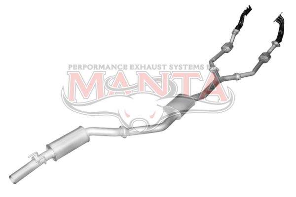 MKHN0098 Manta 3in Exhaust with Extractors Muffler/Muffler (Commodore VZ 04-06)