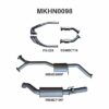 MKHN0098 Manta 3in Exhaust with Extractors Muffler/Muffler (Commodore VZ 04-06)