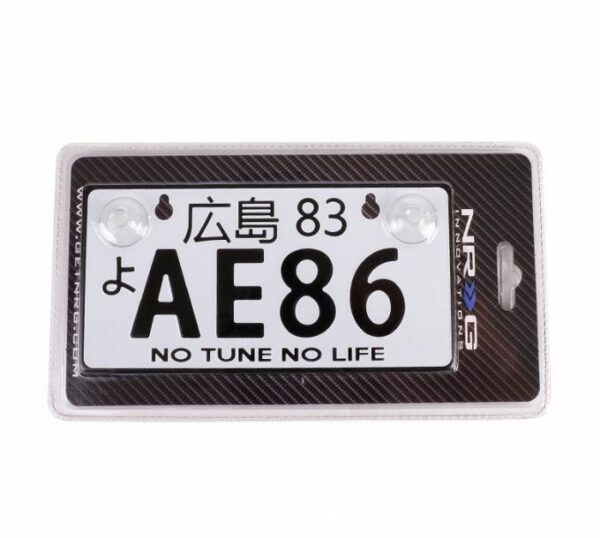 products-12515-1.jpg CLEARANCE NRG INNOVATIONS MINI ALUMINIUM JDM LICENSE PLATE TOYOTA AE86