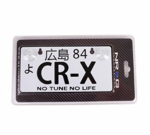 CLEARANCE NRG INNOVATIONS MINI ALUMINIUM JDM LICENSE PLATE HONDA CR-X