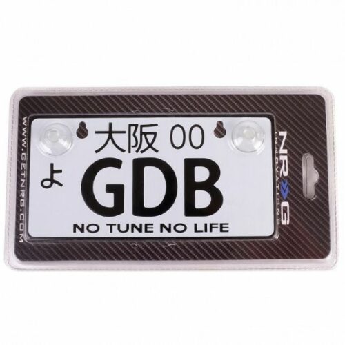 products-12521-1.jpg CLEARANCE NRG INNOVATION MINI ALUMINIUM JDM LICENSE PLATE SUBARU GDB