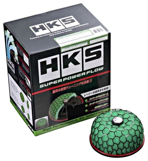 HKS SUPER POWER FLOW 200MM UNIVERSAL AIR FILTER - GREEN