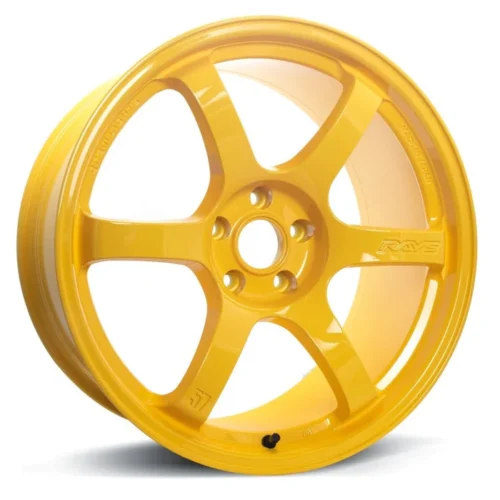 RAYS 57CR 18X9.5 +38 5X100 MACH YELLOW (WXZ) LIMITED EDITION